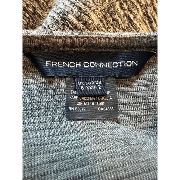 French Connection Women Ottoman Knit Jersey Dress Corp Core Academia Minimalist - Picture 3 of 9